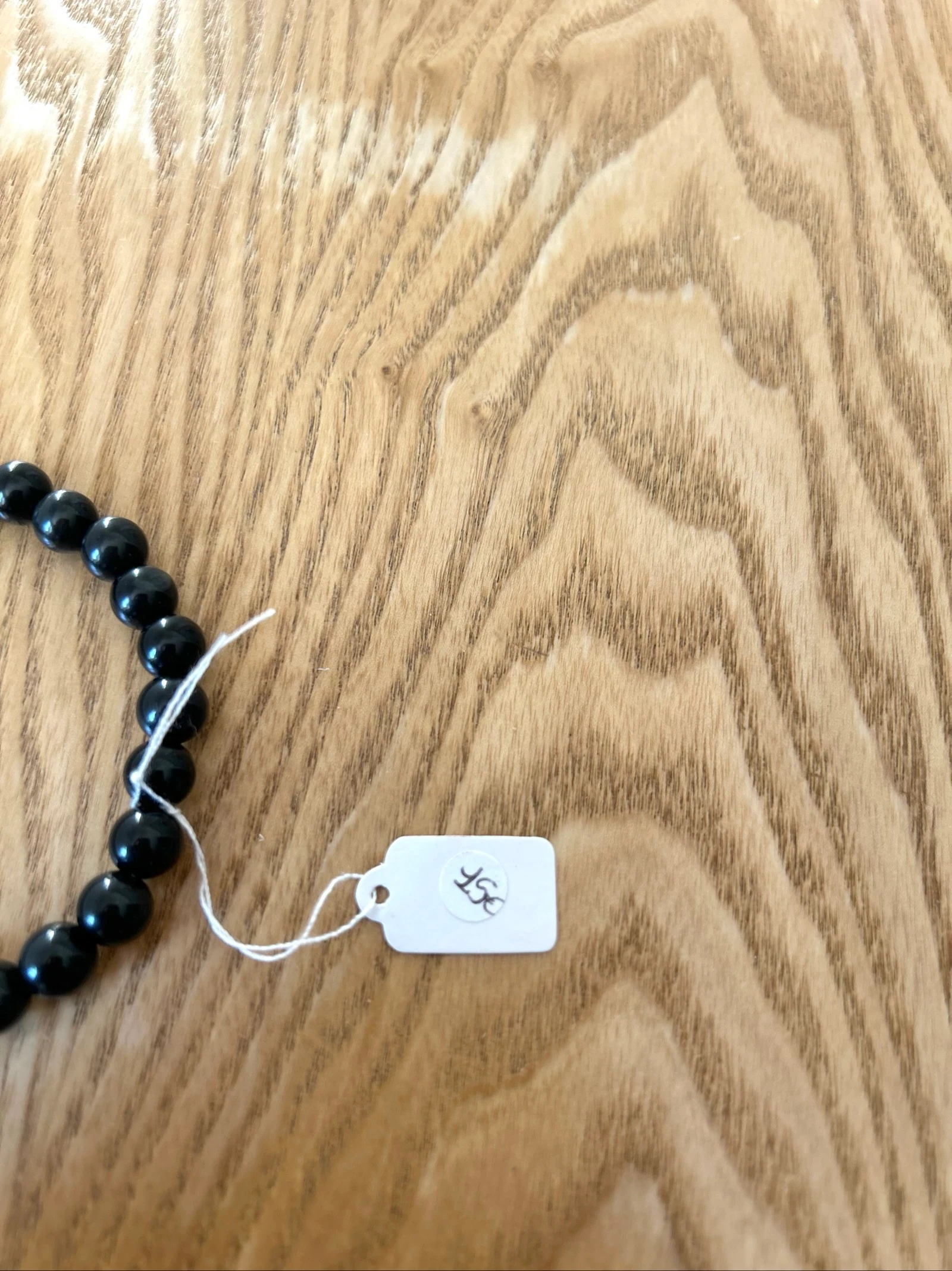 Pulseira de contas naturais obsidiana dourada cor preta – photo 7